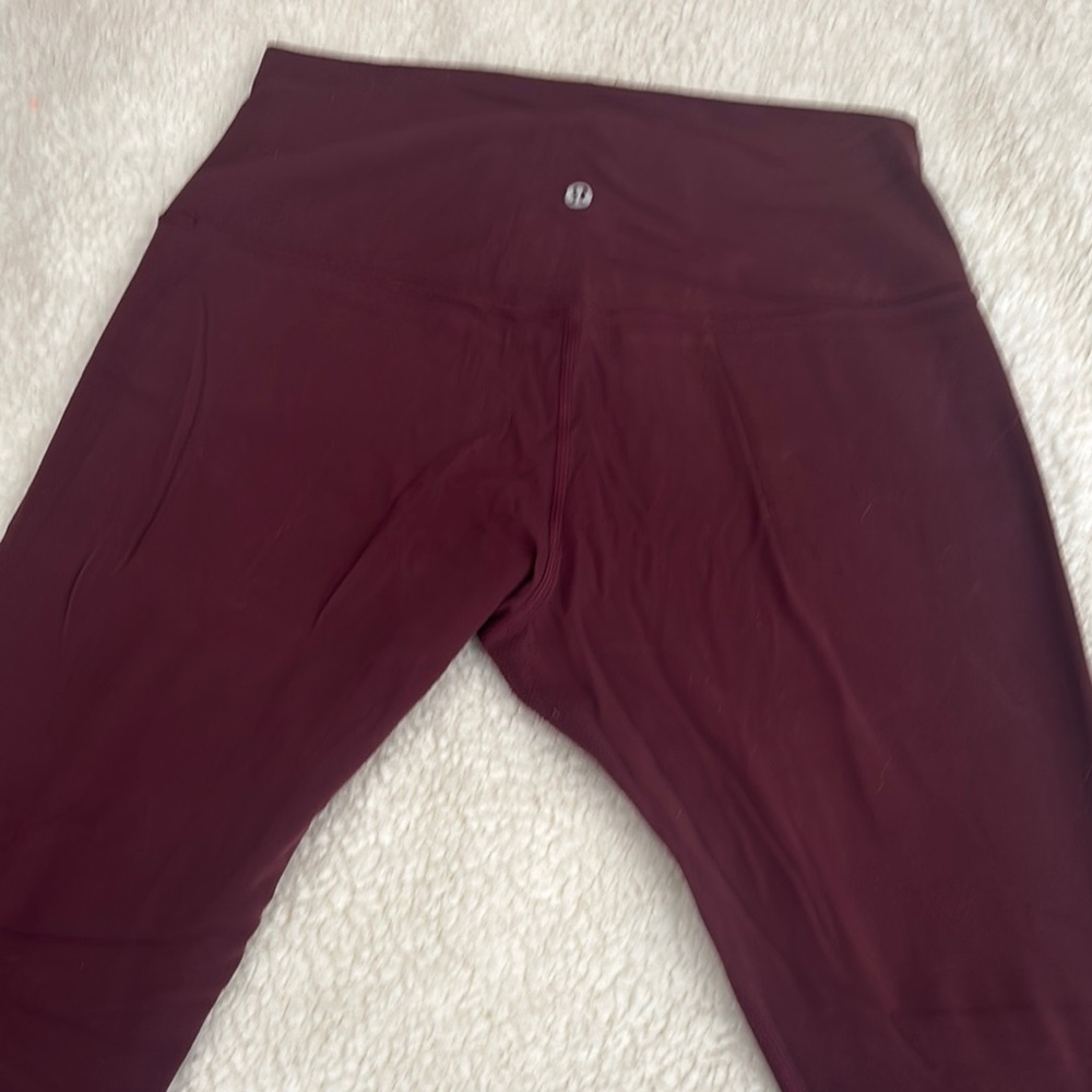 Lululemon Deep Burgundy Align Leggings